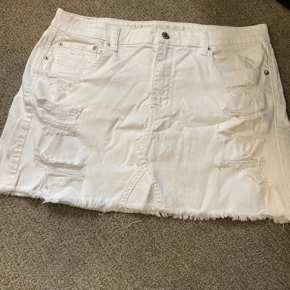 American eagle white denim shirt size 12 - Picture 1 of 3